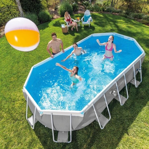 Piscine Prism Frame ovale 6,10 x 3,05 x 1,22 m