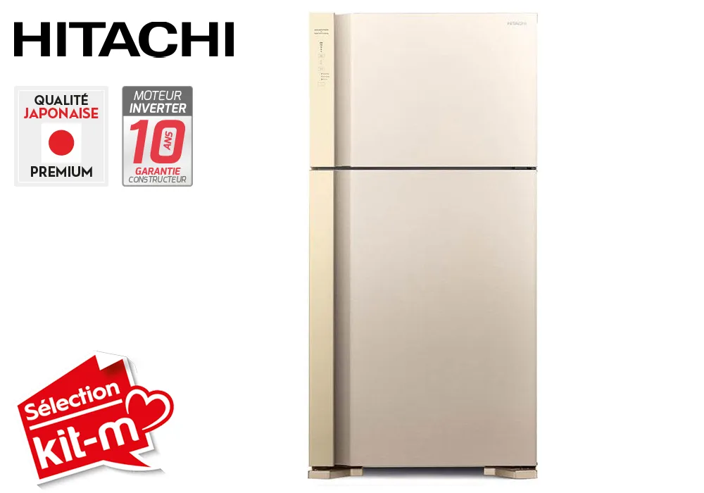 Réfrigérateur 2 Portes 510L Beige Hitachi (RV611PRU0 BEG)