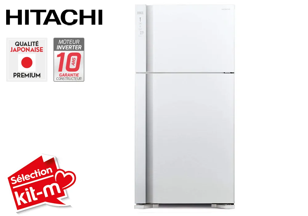 Réfrigérateur 2 Portes 510L Blanc Hitachi (RV611PRU0 PWH)